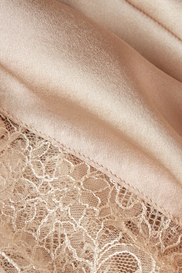 Intimissimi Living In Luxe Silk Donna Pigiama Beige | 764-ZWJTAD