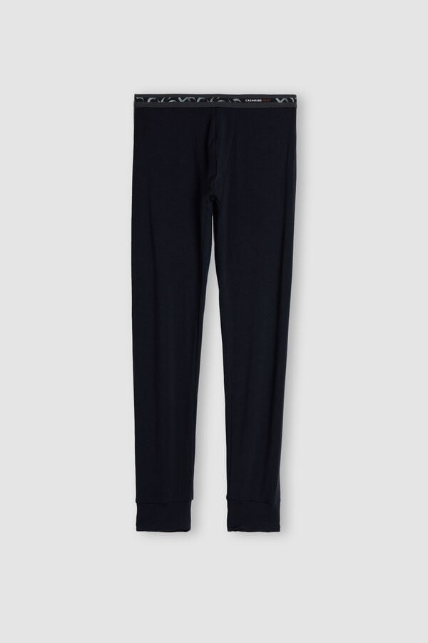 Intimissimi Modal-Cashmere Uomo Leggings Nere | 912-EALTRI