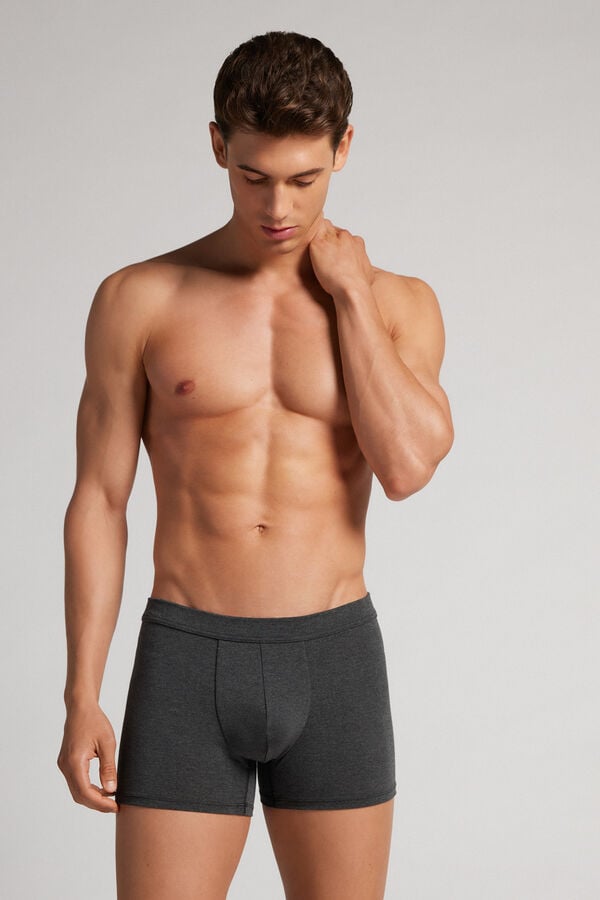 Intimissimi Modal And Silk Uomo Boxer Grigie Scuro | 421-CAWULD