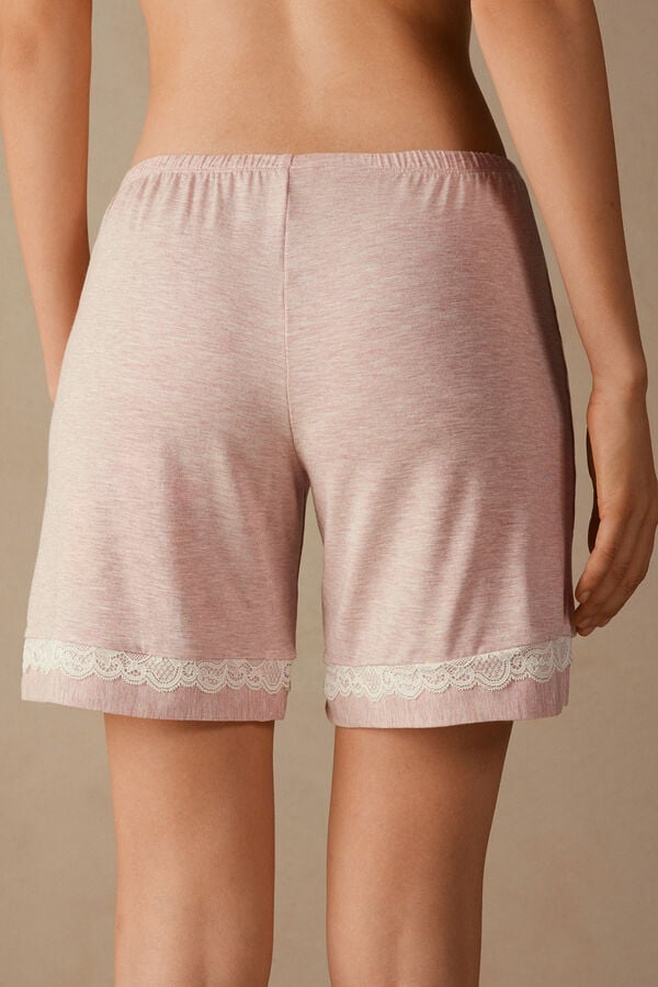 Intimissimi Modal With Lace Details Donna Pantaloncini Rosa Chiaro | 735-TPWXQM