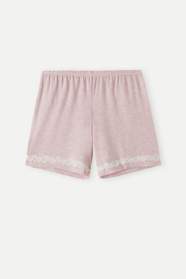 Intimissimi Modal With Lace Details Donna Pantaloncini Rosa Chiaro | 735-TPWXQM