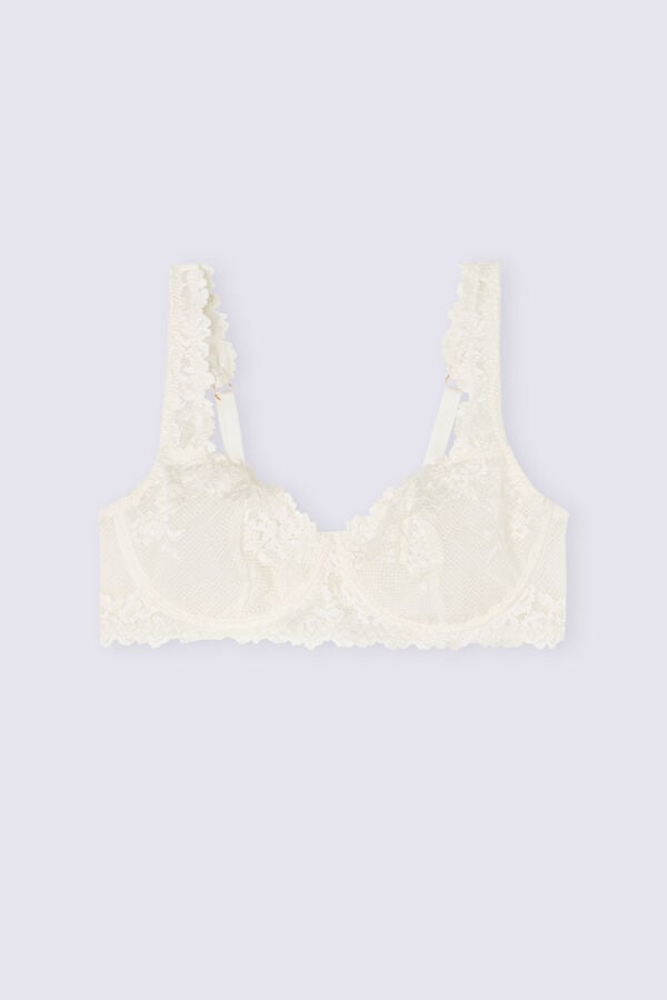 Intimissimi Pretty Flowers Daniela Balconette Donna Reggiseno Bianche | 234-ZMCEYI