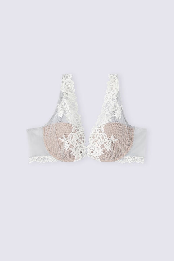 Intimissimi Pretty Flowers Elena Balconette Donna Reggiseno Grigie | 217-LWNIFT