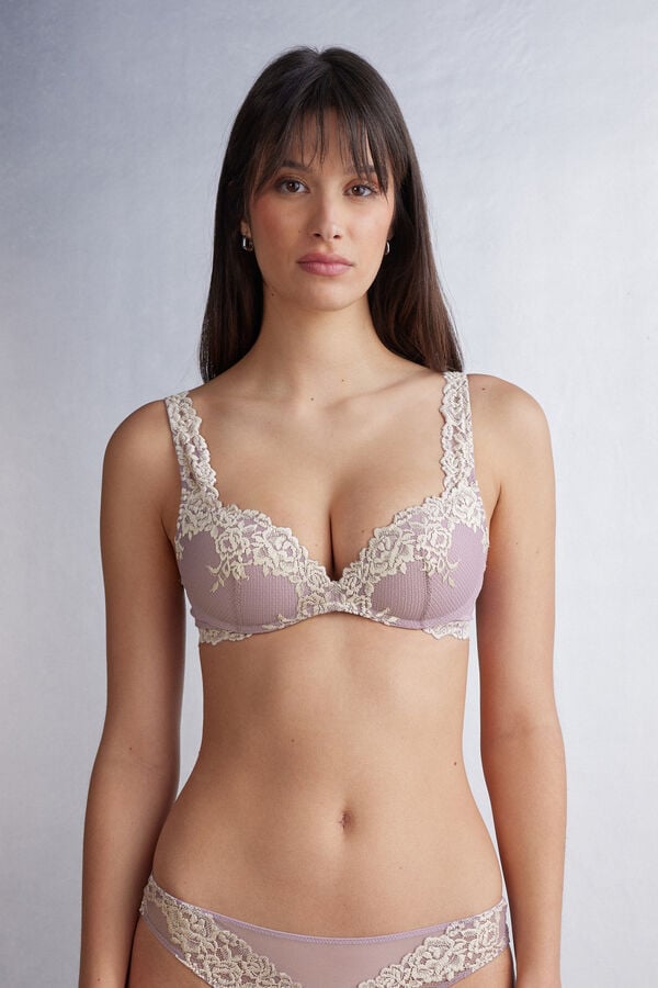 Intimissimi Pretty Flowers Gioia Super Push-Up Donna Reggiseno Bianche | 680-OZJDBW