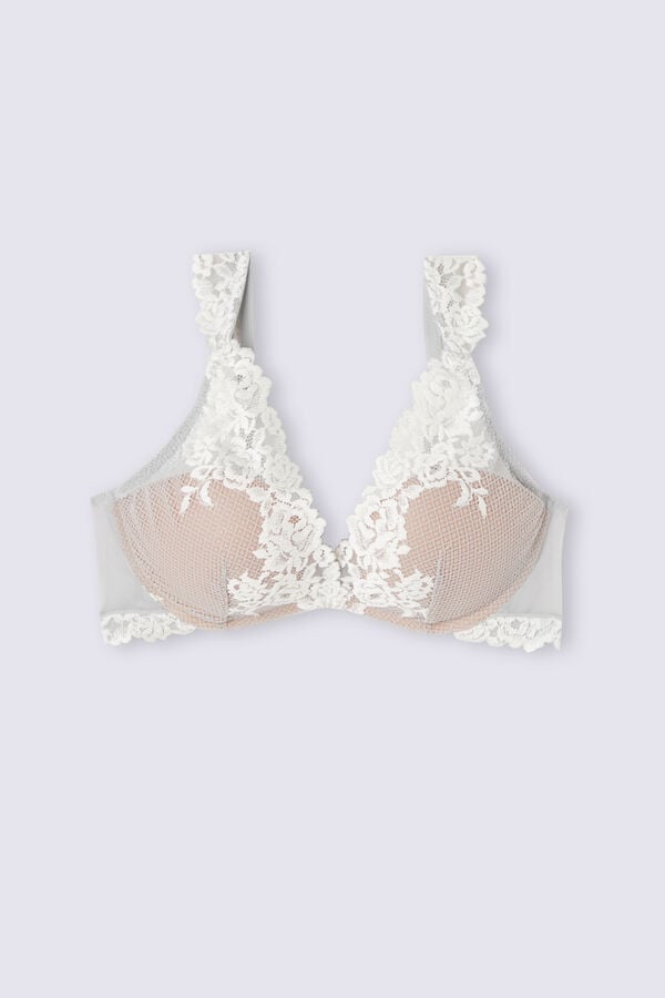 Intimissimi Pretty Flowers Giorgia Balconette Donna Reggiseno Grigie | 130-OHZQSY