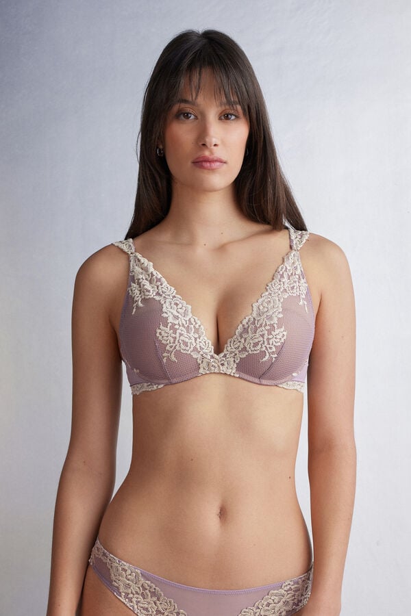 Intimissimi Pretty Flowers Giorgia Balconette Donna Reggiseno Bianche | 236-UGZRCI