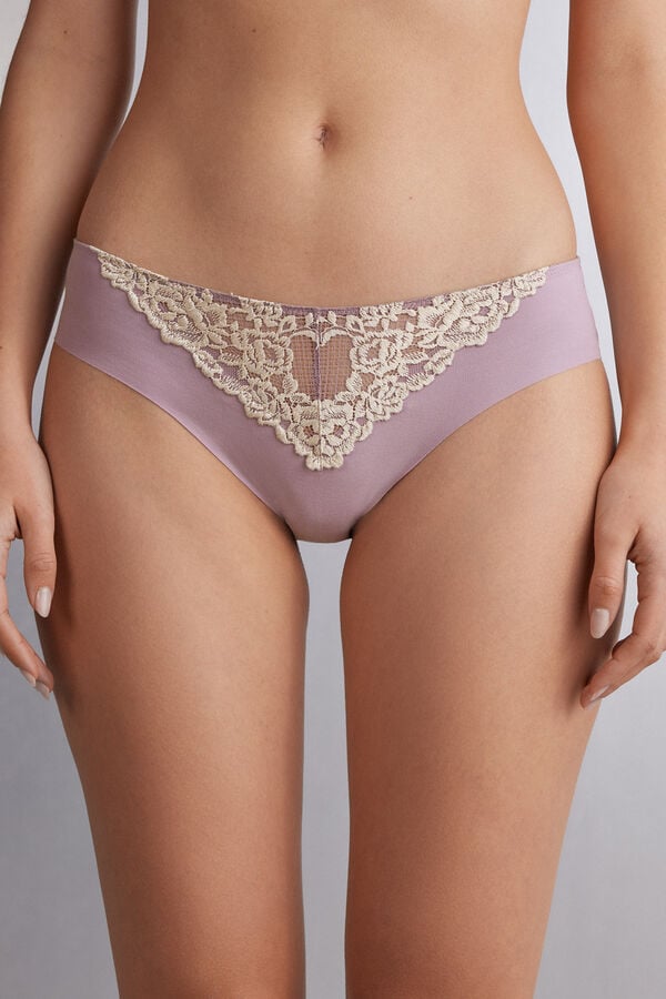 Intimissimi Pretty Flowers Seamless Cotton Donna Slip Bianche | 326-UZETGB