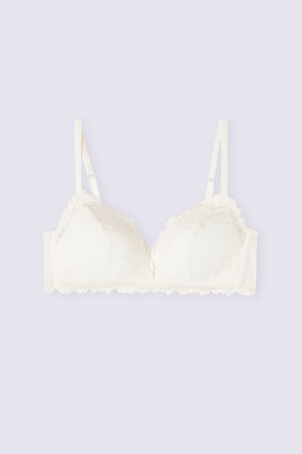 Intimissimi Pretty Flowers Tiziana Triangle Donna Reggiseno Bianche | 693-RYMHXW