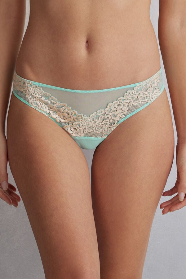 Intimissimi Pretty Flowerszilian Donna Slip Verdi Bianche | 875-FMOLPX