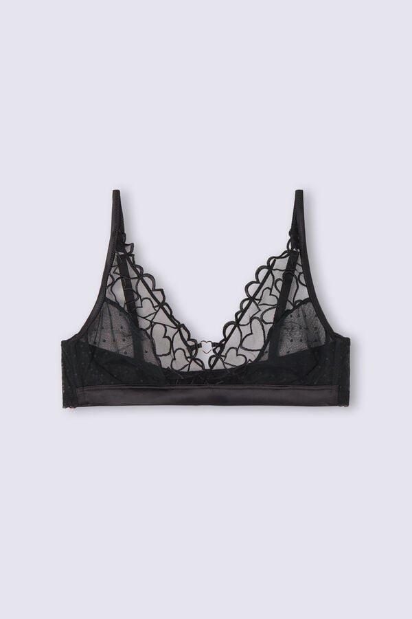 Intimissimi Queen Of Hearts Lara Triangle Donna Reggiseno Nere | 897-TFIGKX