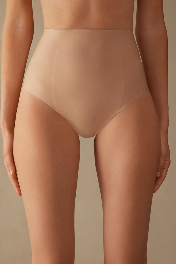 Intimissimi Raw-Cut Microfiber French Knickers Donna Slip Arancioni Beige | 296-VGUSEJ