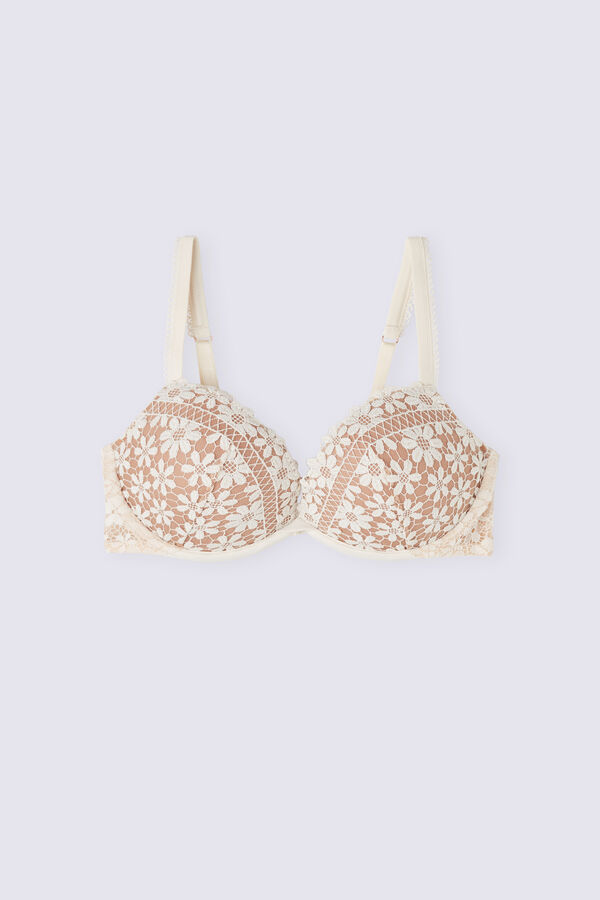 Intimissimi Romance Yourself Silvia Push-Up Donna Reggiseno Gialle Chiaro Beige | 195-WAZUBD