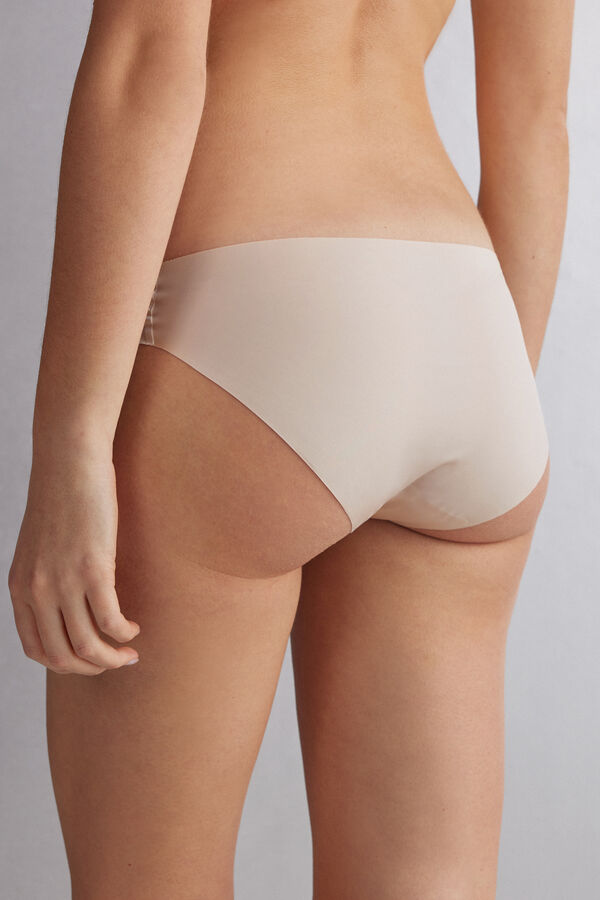 Intimissimi Seamless Microfiber Donna Slip Crema Rosa | 560-ZFCRGP