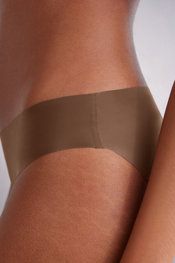 Intimissimi Seamless Microfiber Donna Slip Beige Scuro | 157-JHINOW