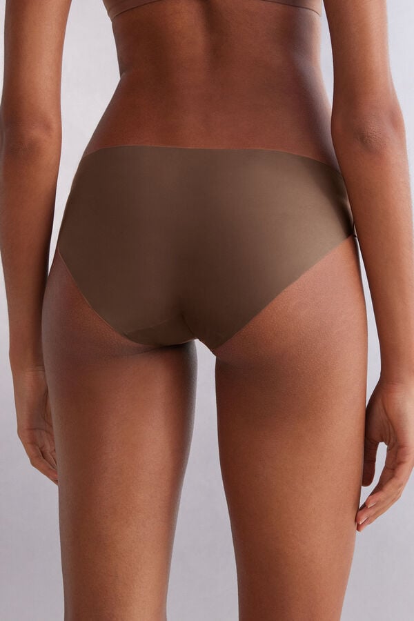 Intimissimi Seamless Microfiber Donna Slip Beige Scuro | 157-JHINOW