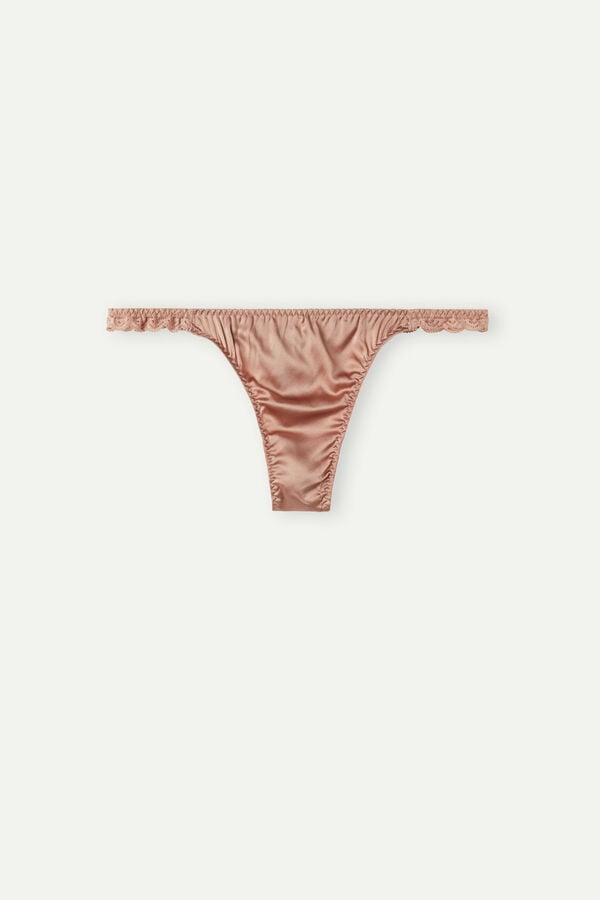 Intimissimi Silk And Lace G-String Donna Perizoma Rosa | 562-XIBLKU