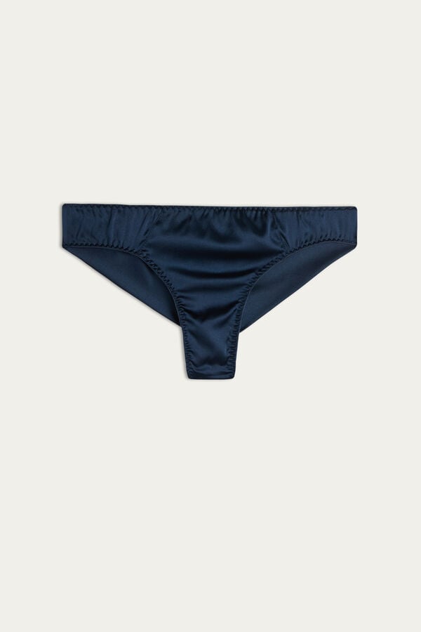 Intimissimi Silk Cheeky Donna Slip Blu | 145-EPUZQS