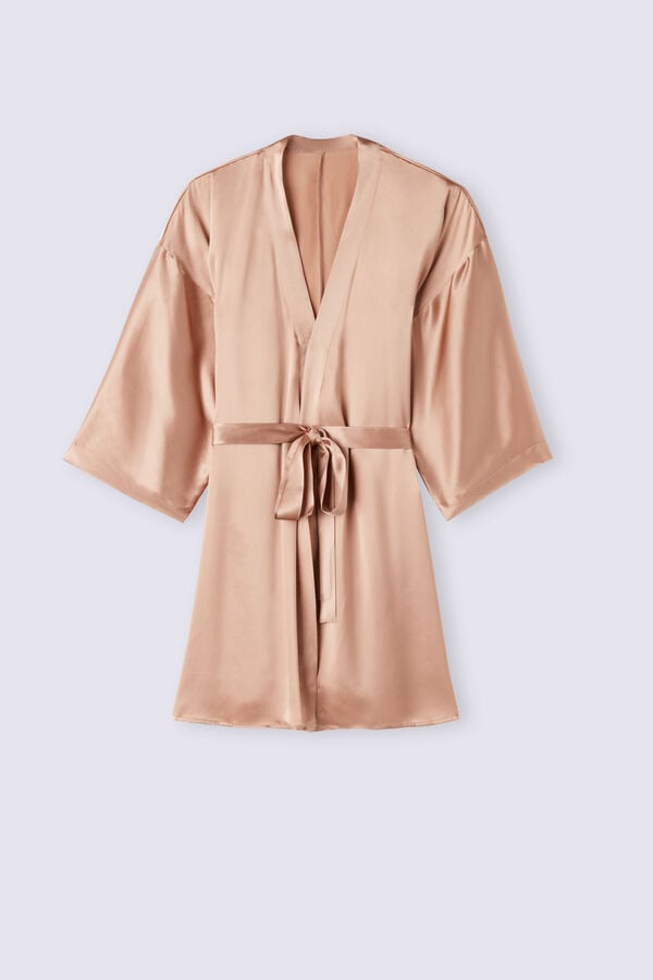 Intimissimi Silk Kimono Donna Pigiama Rosa | 501-RZSBTV