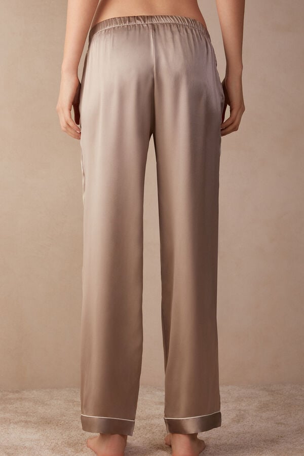 Intimissimi Silk Satin Donna Pantaloni Beige | 318-AZDGXV