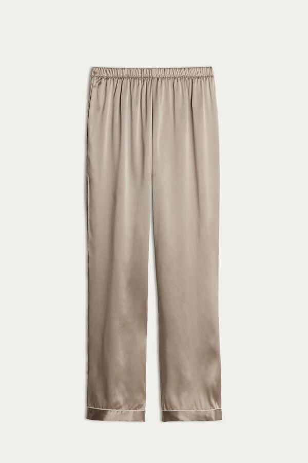 Intimissimi Silk Satin Donna Pantaloni Beige | 318-AZDGXV