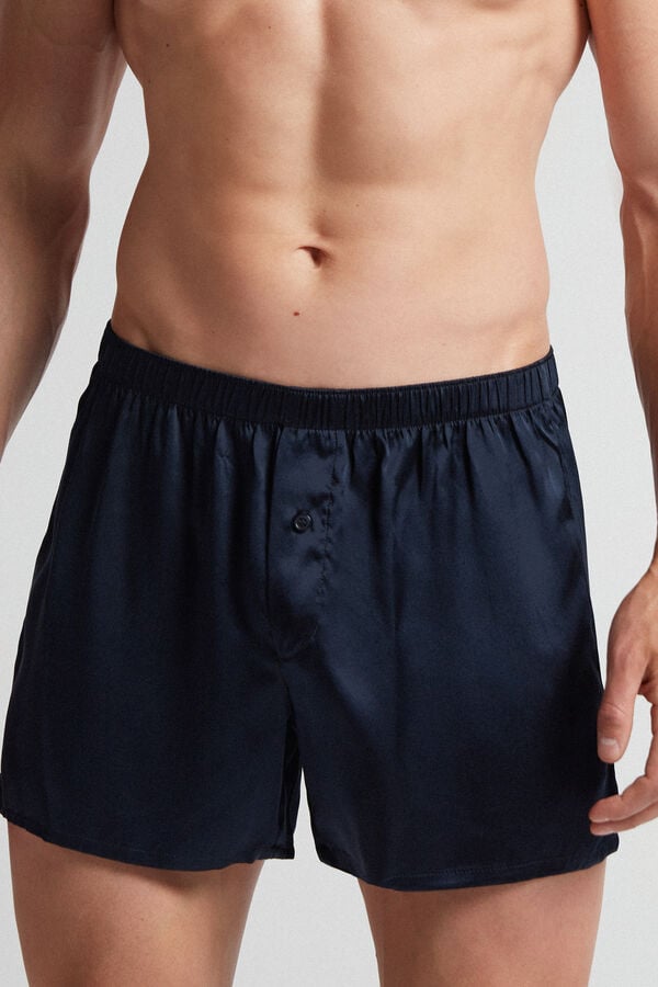 Intimissimi Silk Uomo Boxer Nere | 714-VGRFXU