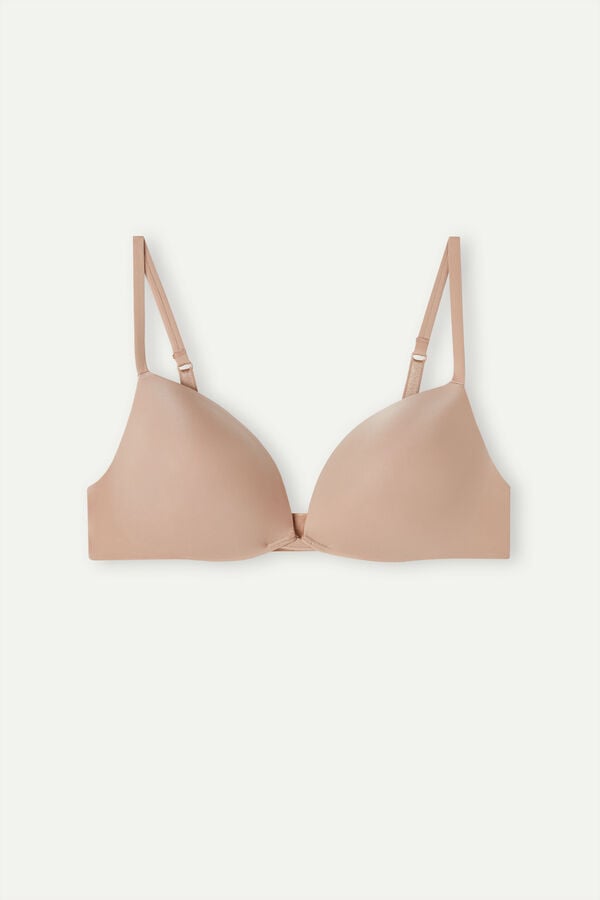 Intimissimi Silvia Push-Up Ultralight Microfiber Donna Reggiseno Arancioni Beige | 986-AIEHFP