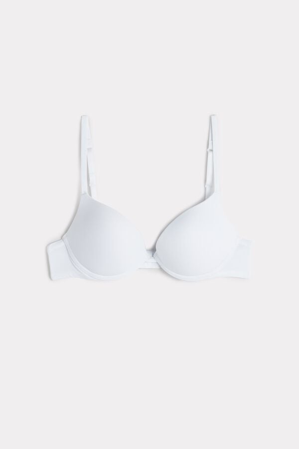 Intimissimi Simona Microfiber Super Push-Up Donna Reggiseno Bianche | 170-HERVPW