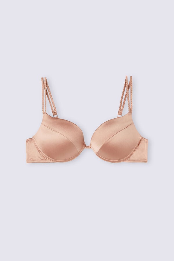 Intimissimi Simona Super Push-Up Silk Donna Reggiseno Rosa | 651-CMVDUI