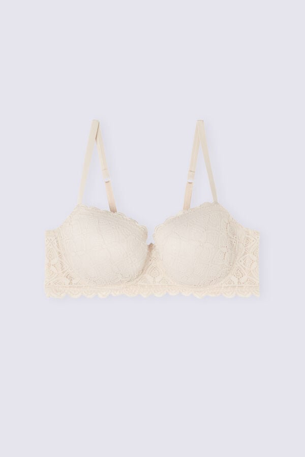 Intimissimi Sofia Balconette Lace Donna Reggiseno Crema Rosa | 460-AKDZTG