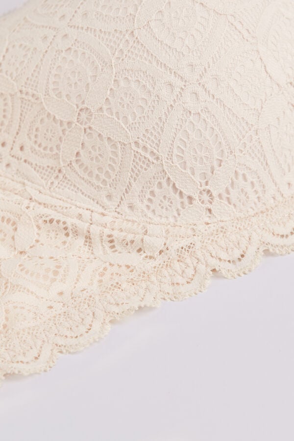 Intimissimi Sofia Balconette Lace Donna Reggiseno Crema Rosa | 460-AKDZTG