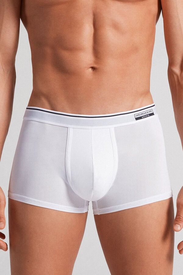 Intimissimi Super Fresh Micro-Mesh Uomo Boxer Bianche | 341-MHFSBP