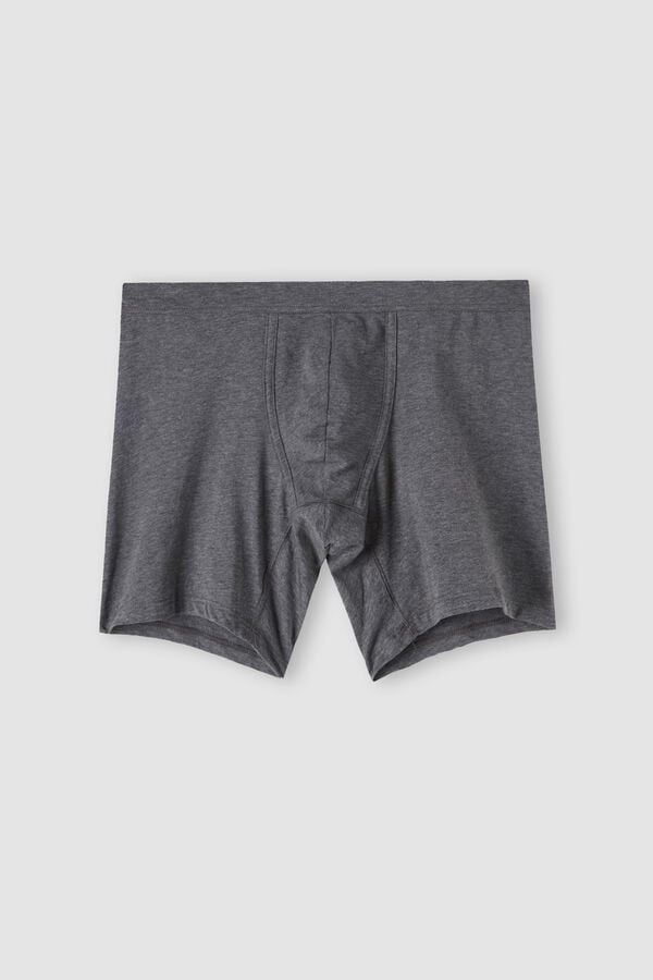 Intimissimi Superior Cotton Long Uomo Boxer Grigie Profondo | 762-NMBRKL