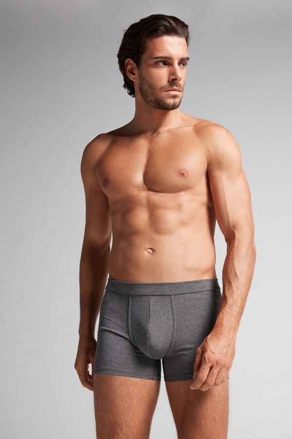 Intimissimi Superior Cotton Uomo Boxer Grigie Profondo | 185-AGKRCW