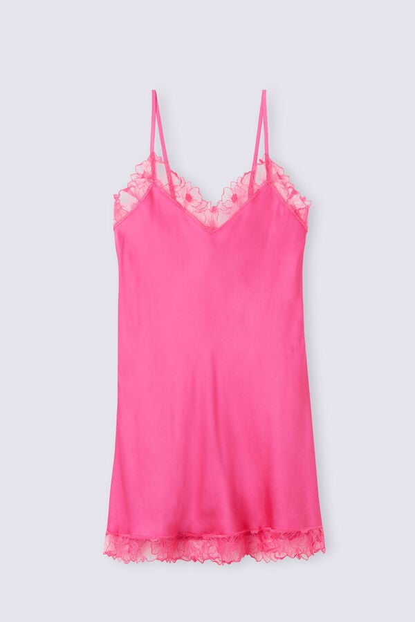 Intimissimi Sweet Like Sugar Viscose Satin Chemise Donna Pigiama Rosa | 670-IXFSNZ