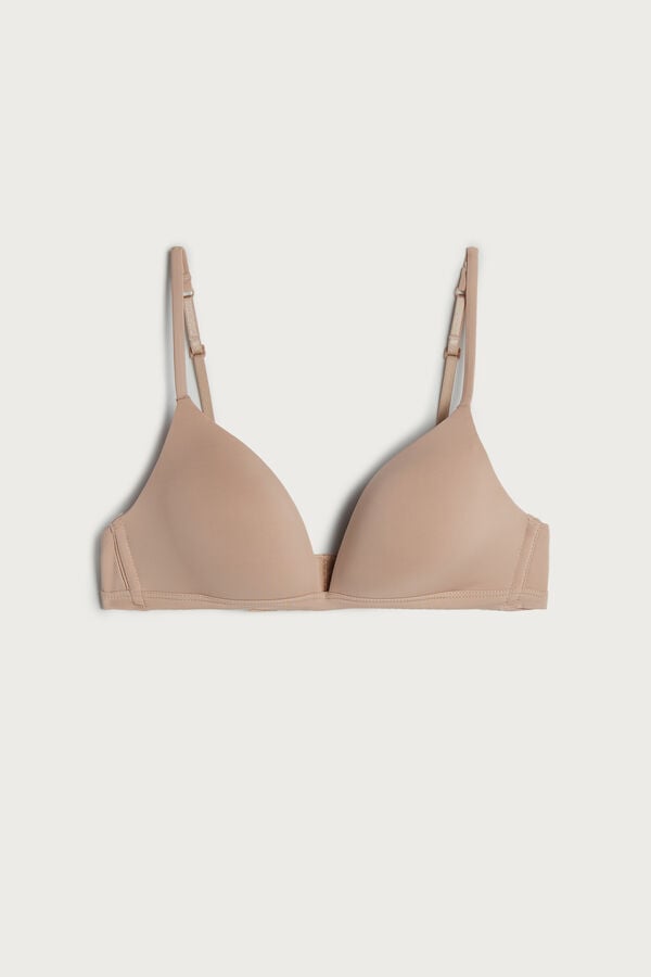 Intimissimi Tiziana Microfiber Triangle Donna Reggiseno Arancioni Beige | 615-DYNEAI