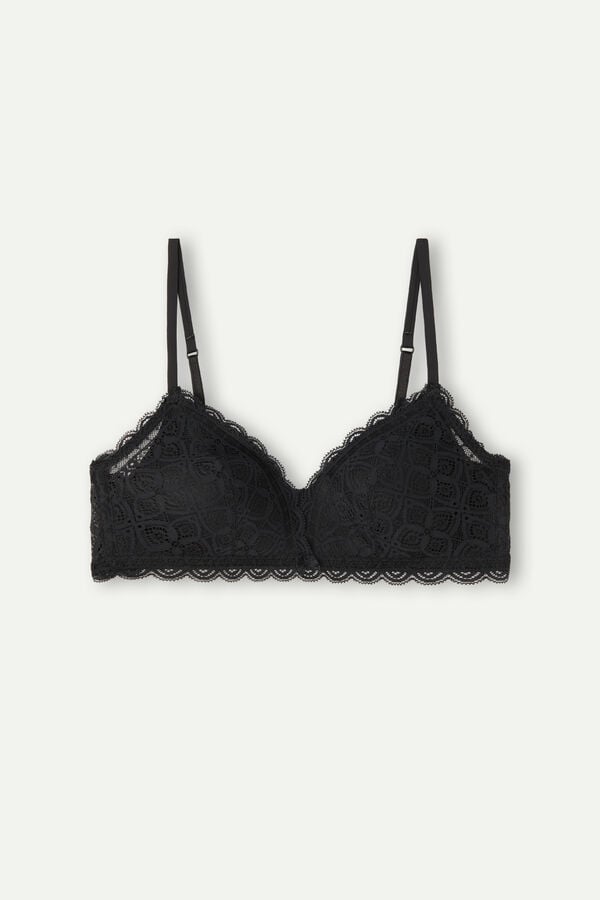 Intimissimi Tiziana Triangle Lace Donna Reggiseno Nere | 109-YSPVTZ