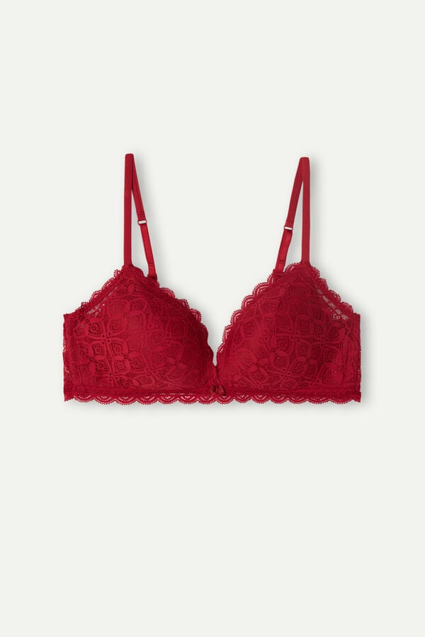 Intimissimi Tiziana Triangle Lace Donna Reggiseno Rosse | 296-VNDLGJ