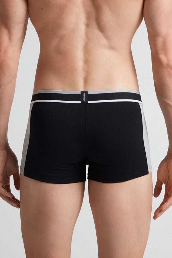 Intimissimi Two-Tone Superior Cotton Uomo Boxer Nere Grigie Chiaro | 659-DWUSRF