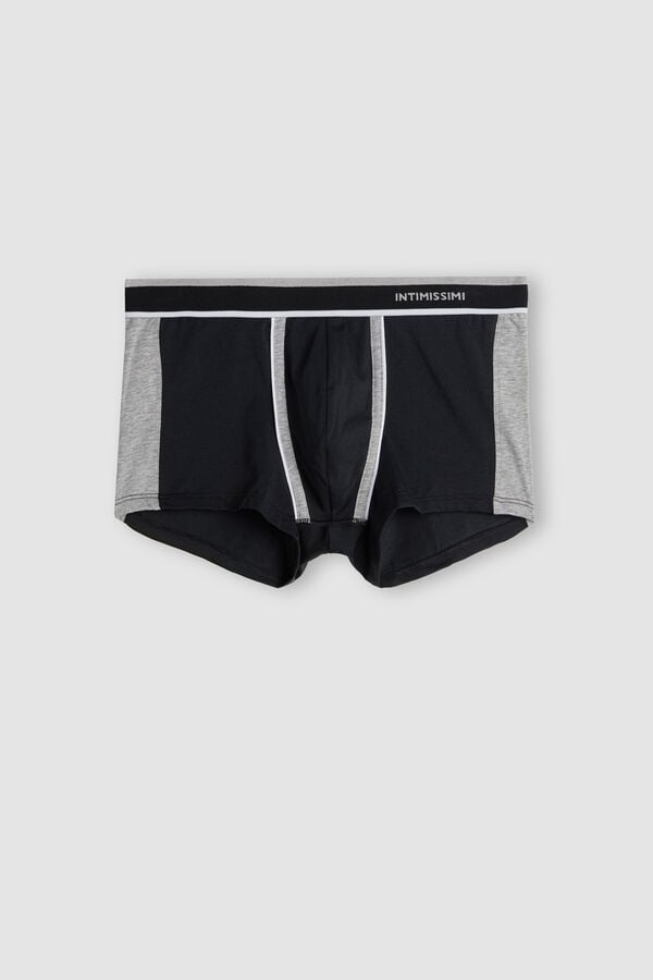 Intimissimi Two-Tone Superior Cotton Uomo Boxer Nere Grigie Chiaro | 659-DWUSRF