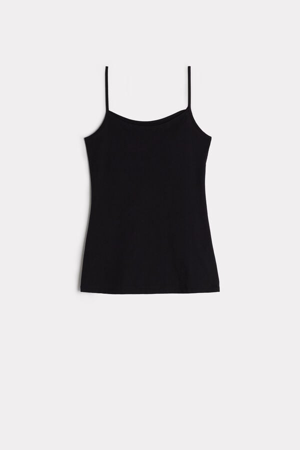 Intimissimi Ultrafresh Cotton Camisole Donna Canotta Nere | 013-XSFOWU